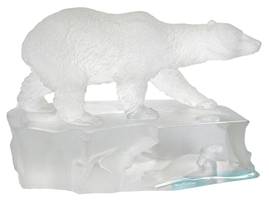 Crystal Glass Polar Bear & Seals